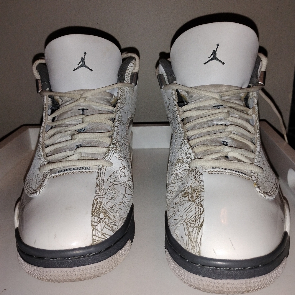 Jordan Dub Zero White Cool Grey Sneakers Mens 9.5/ Women's 11